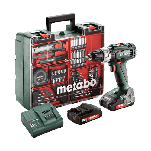METABO CORDLESS DRILL/SCREWDRIVER SET BS 18 L WITH ACCESSORIES (602321870) 